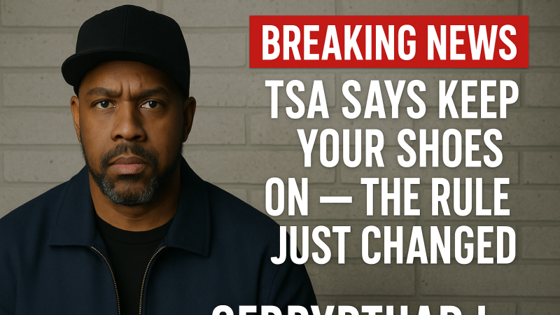 BREAKING NEWS: TSA Says Keep Your Shoes On — The Rule Just Changed  By GerryPthaDJ | Bootcamp Radio | Fab 94.5 The Hitz