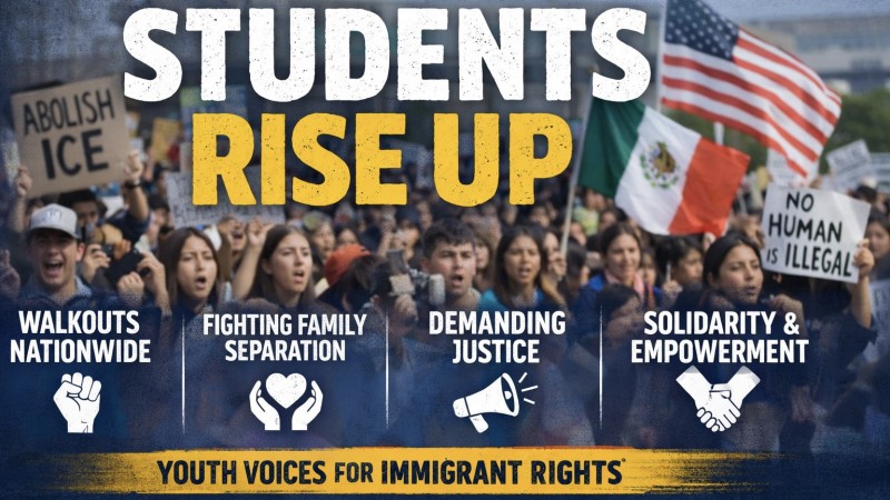 Students Across America Walk Out of School to Protest ICE Enforcement