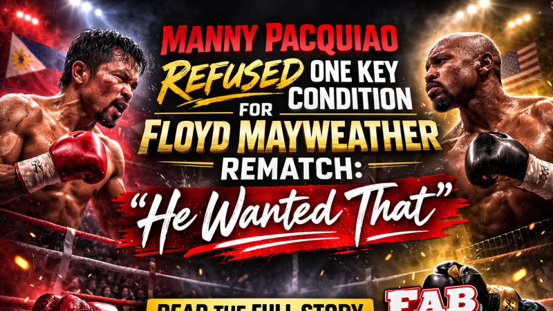 Manny Pacquiao Refused One Key Condition for Floyd Mayweather Rematch: “He Wanted That”