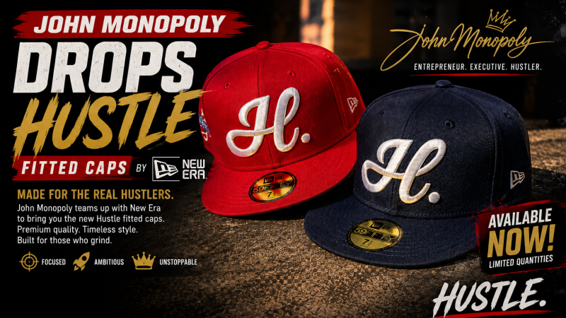 John Monopoly Unveils “Hustle” Fitted Caps