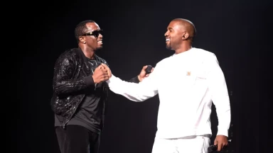 Ye Arrives At Courthouse In New York To Support Diddy During His Trial