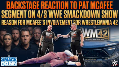 Backstage Reaction to Pat McAfee Segment on 4/3 WWE SmackDown Show & Reason for McAfee’s Involvement for WrestleMania 42