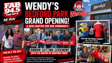 Wendy’s Bedford Park Grand Opening Draws Community Leaders, Families, and FAB 94.5 The Hitz